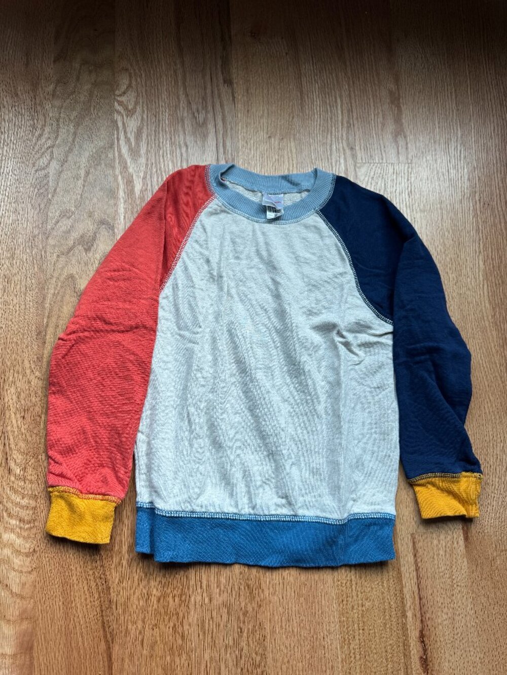 Hannah Andersson Colorblock Crewneck Sweatshirt 6-7